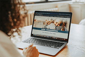 Foto de site com visual moderno
